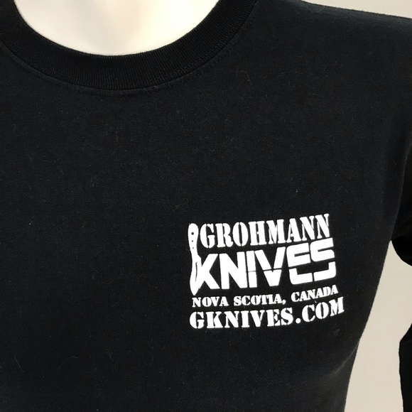 Mens Grohmann Knives Long Sleeve Shirt Small S - Picture 2 of 5